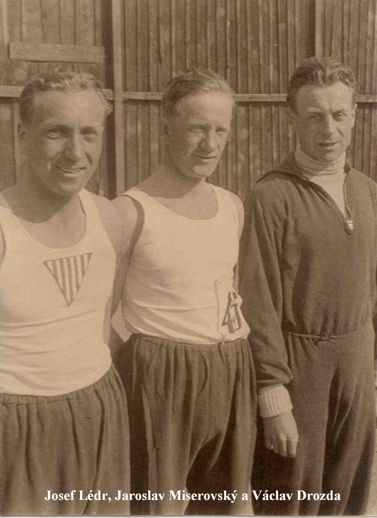 1933: Josef Lédr, Jaroslav Miserovský a Václav Drozda