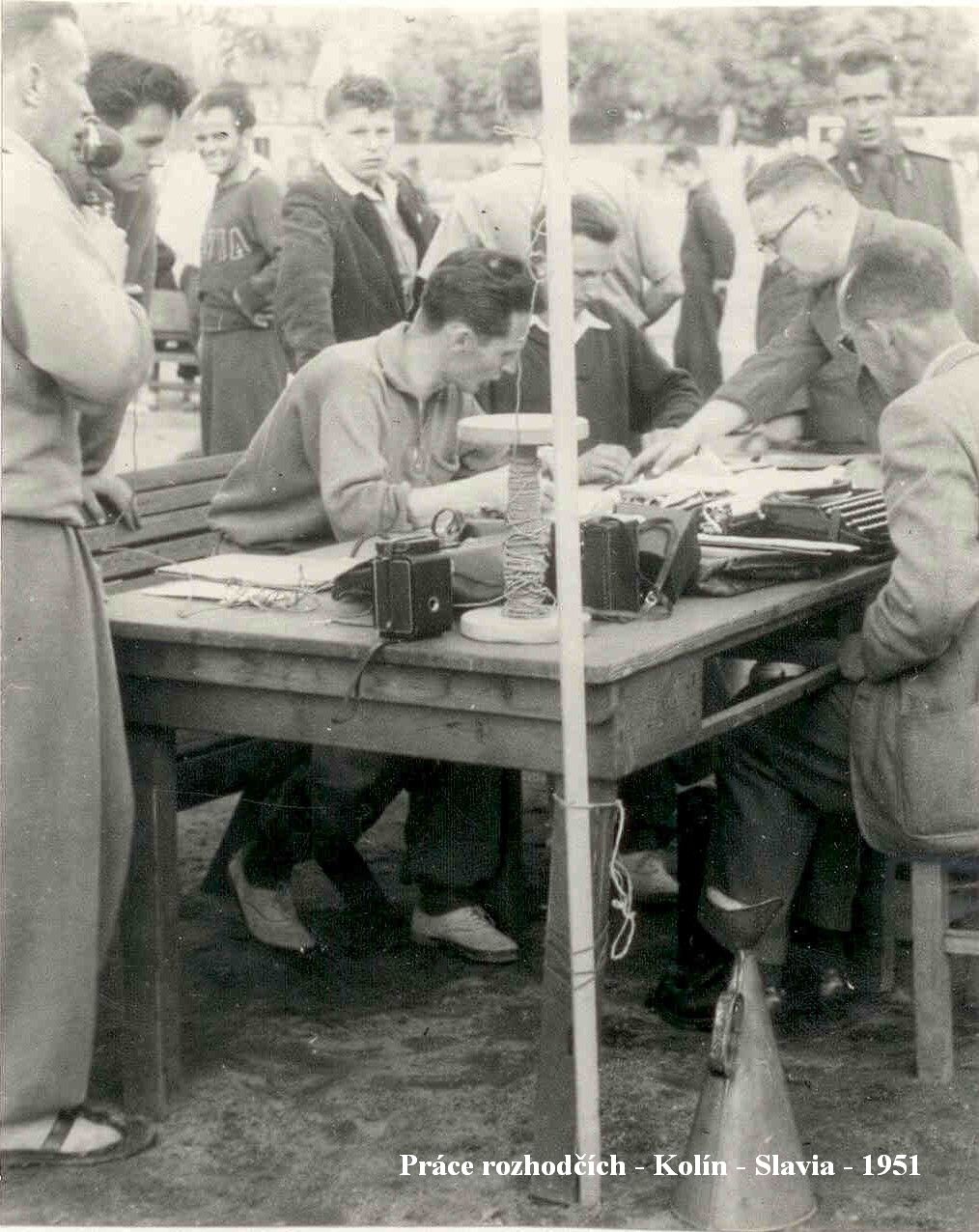 1951: práce rozhodčích, Kolín vs. Slavia