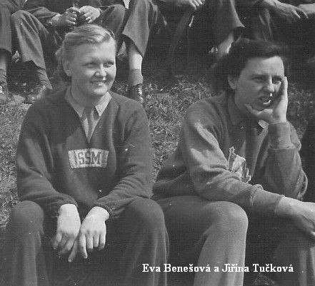 1958: Eva Benešová a Jiřina Tučková